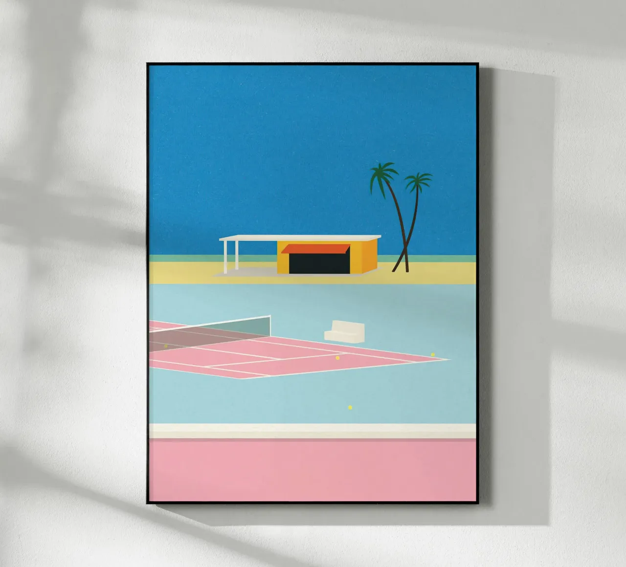 Tennis By the Beach acrylic glass by lawrencearmstron