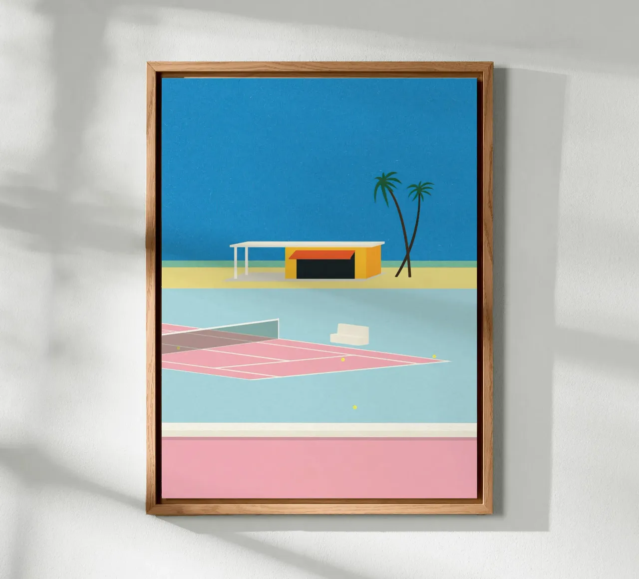 Tennis By the Beach alu-dibond by lawrencearmstron