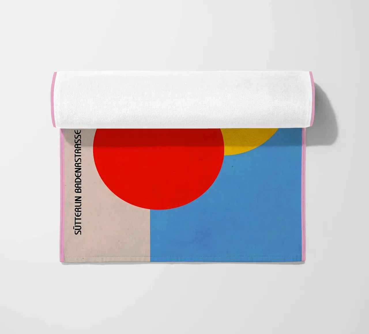 Poster geometrico Bauhaus luglio telo mare da Edson Studio