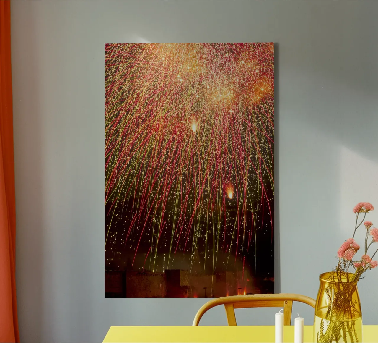 Fuochi d'artificio su Gerusalemme II tela con Cornice a cassetta da Tal Paz-Fridman