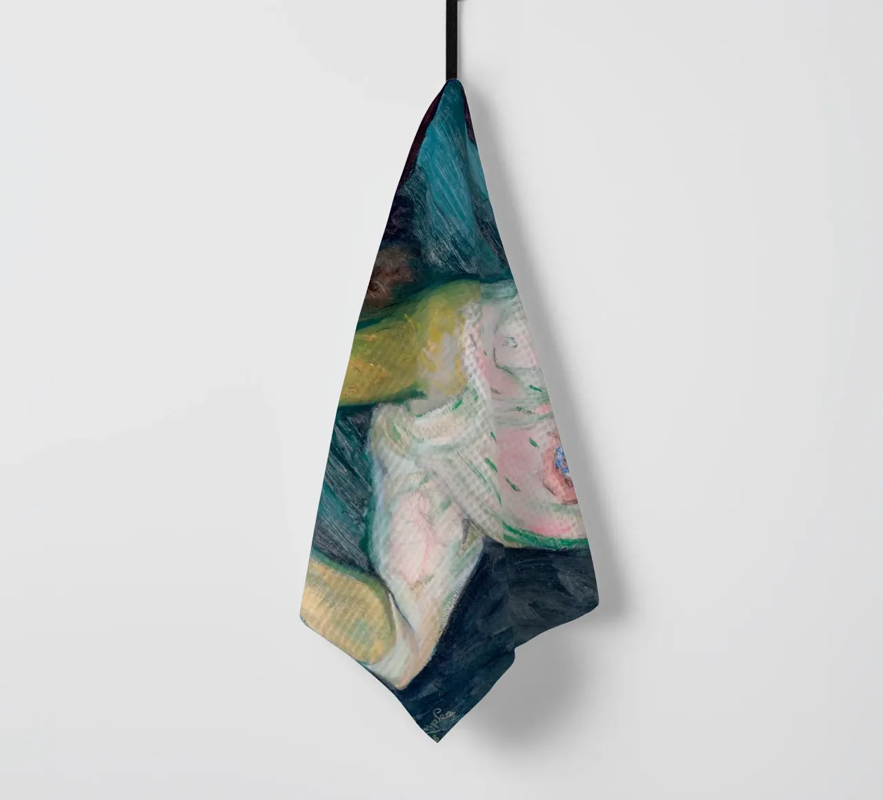 Lipstick, 1908 tea towel by martina