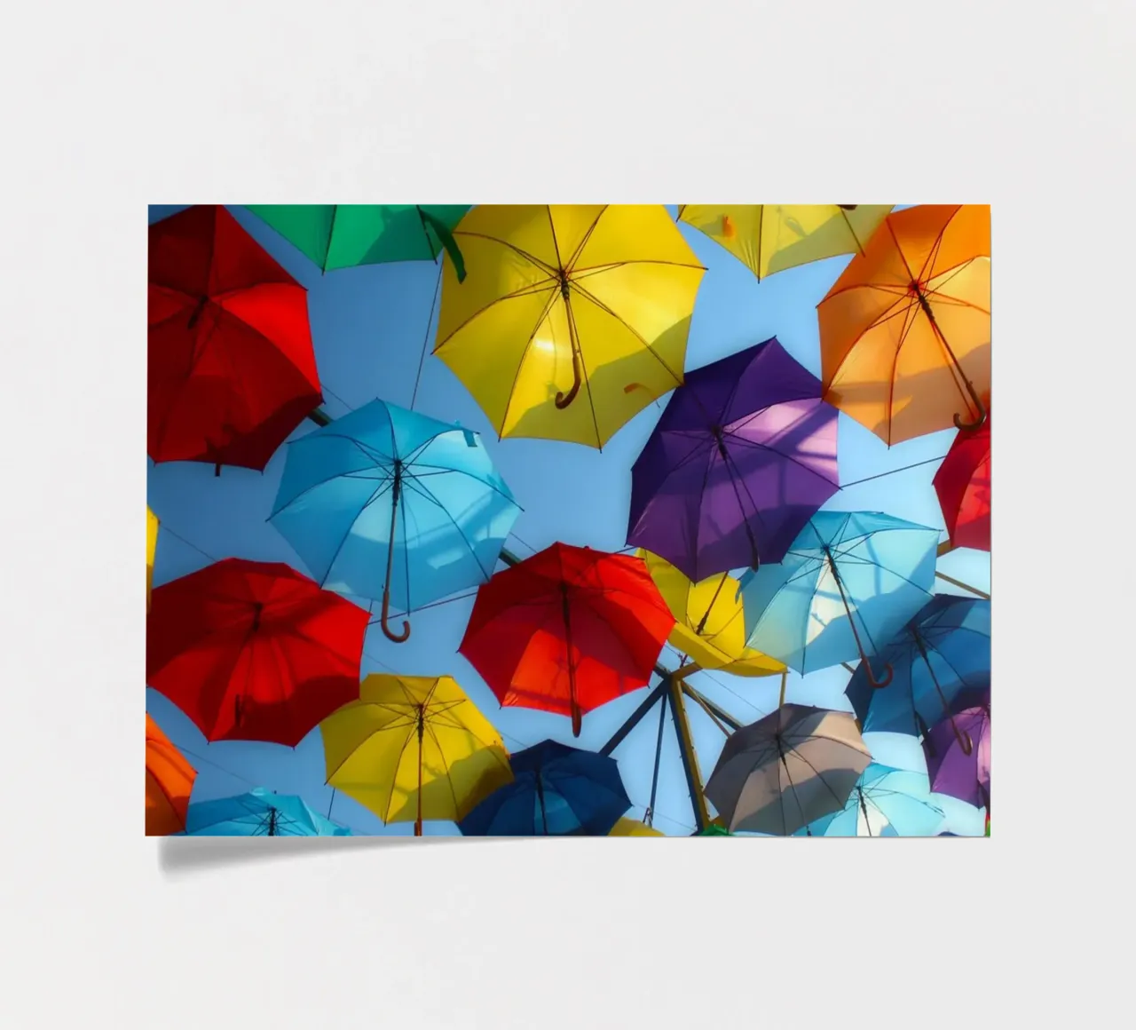 colorful umbrella wallpaper sticker sheet by Musadad Shop