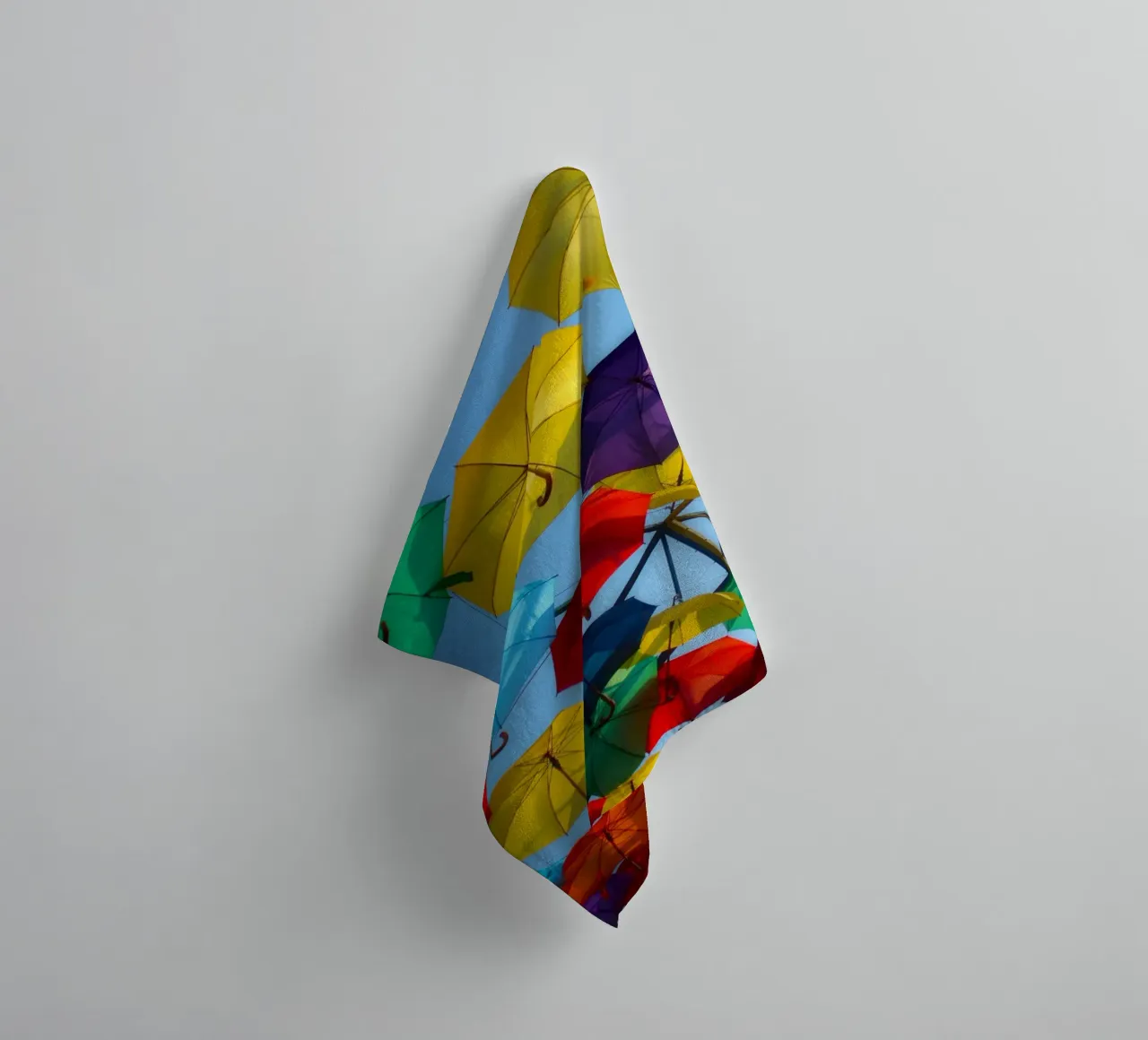 colorful umbrella wallpaper towel by Musadad Shop