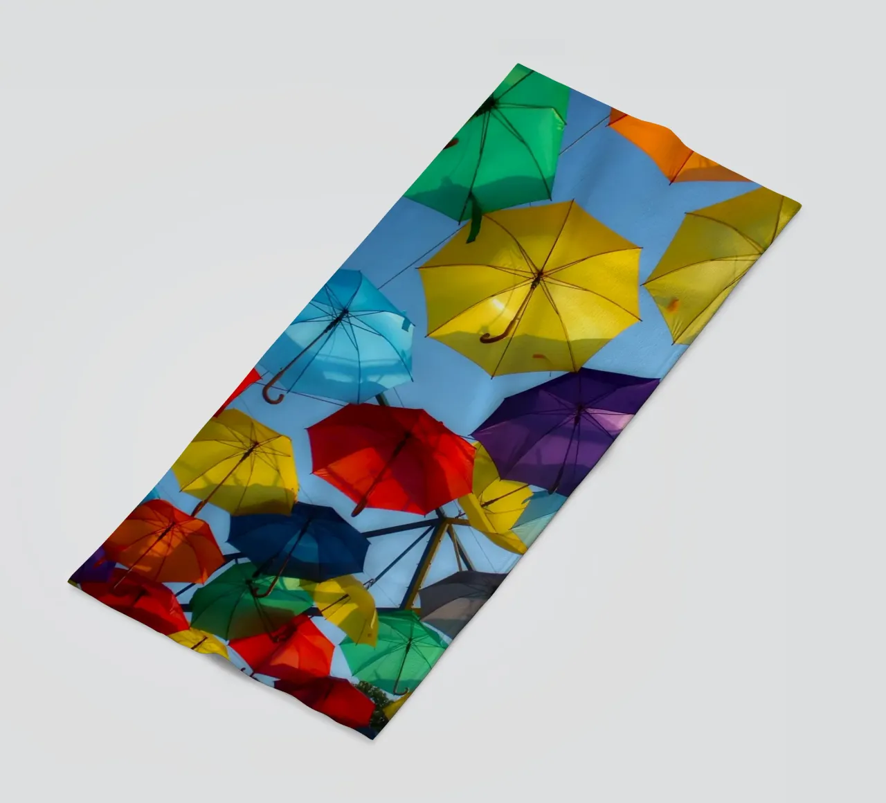 colorful umbrella wallpaper beach towel by Musadad Shop