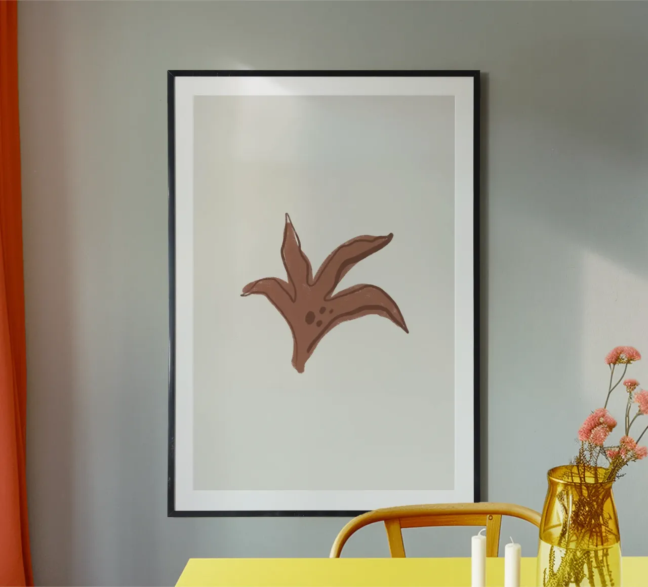Sea Study No 25 poster con telaio in alluminio da treechild