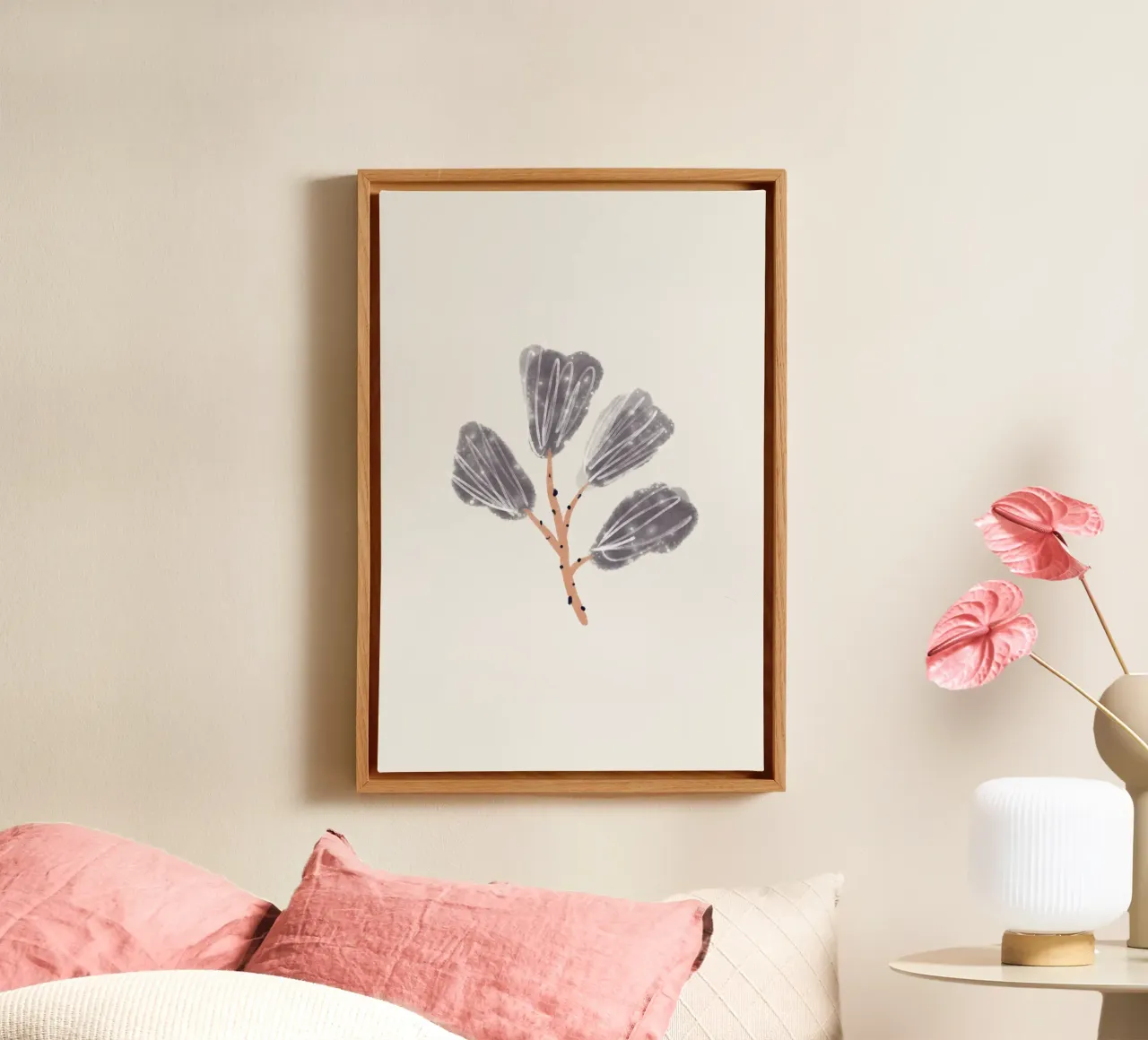 Sea Study No 26 tela con Cornice a cassetta da treechild