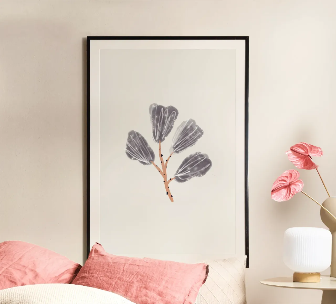 Sea Study No 26 poster con telaio in plastica da treechild
