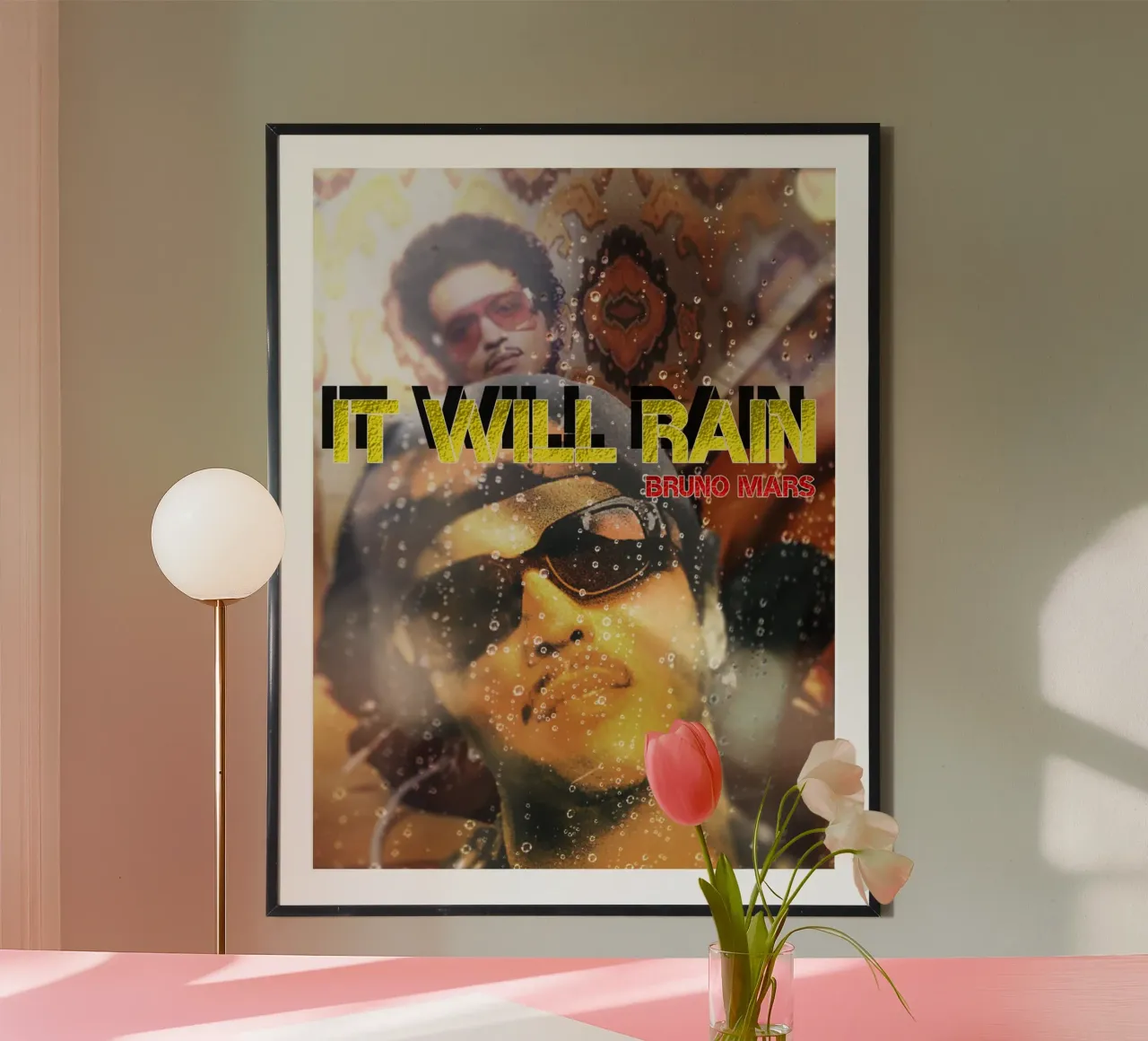 Bruno Mars Pioverà poster da Abasa Inaraya