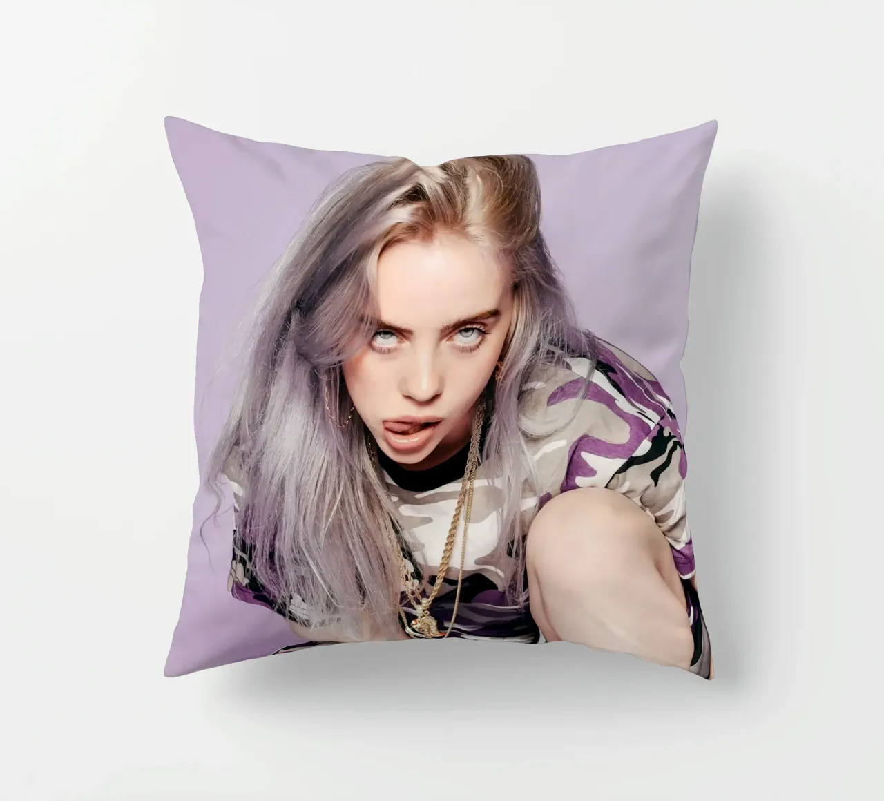 Billie Eilish decorative cushion by Musadad Shop