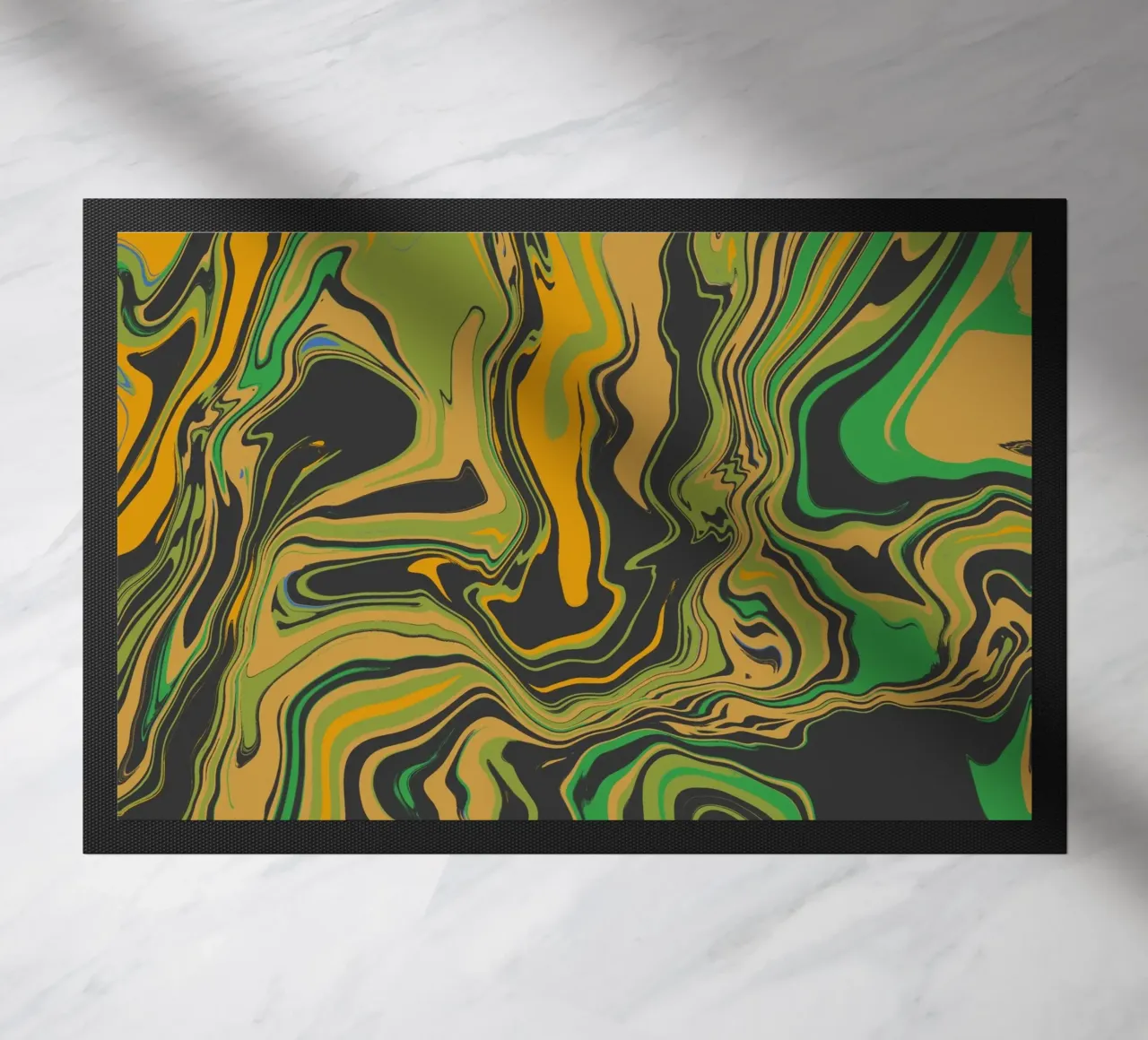 Marble flow 07 doormat by Little Dean