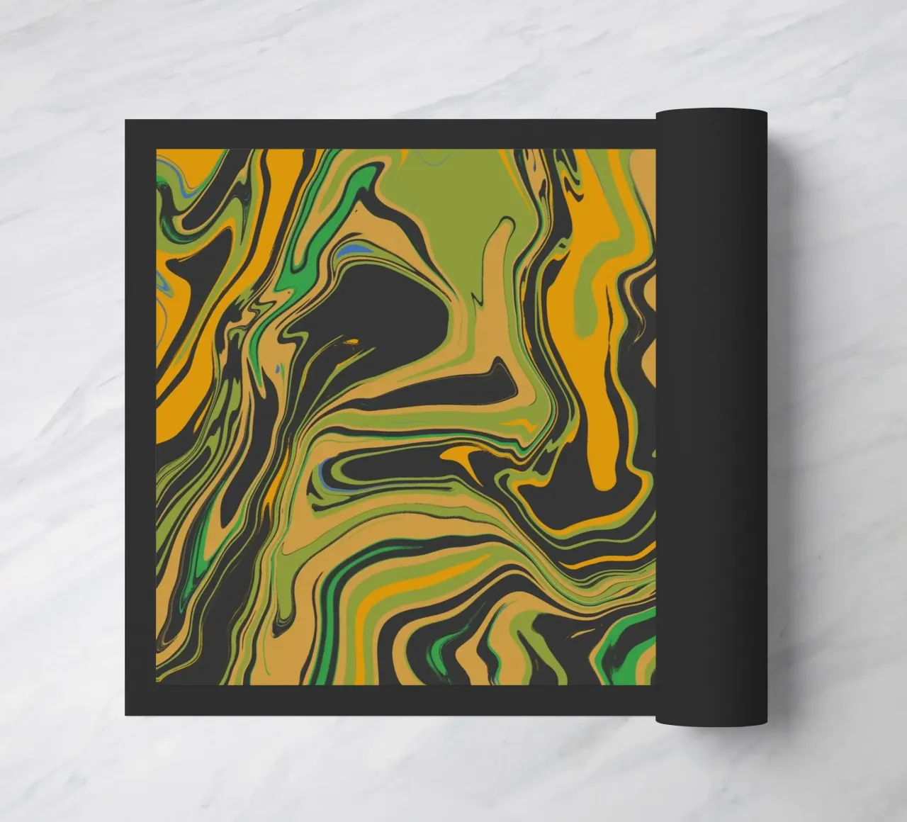 Marble flow 07 doormat by Little Dean