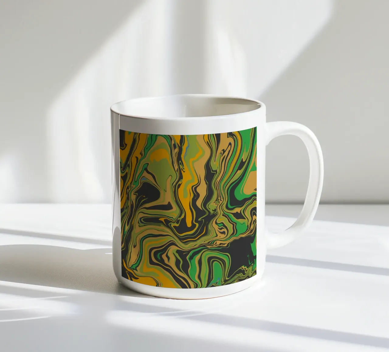 Flusso di marmo 07 tazza in ceramica da Little Dean