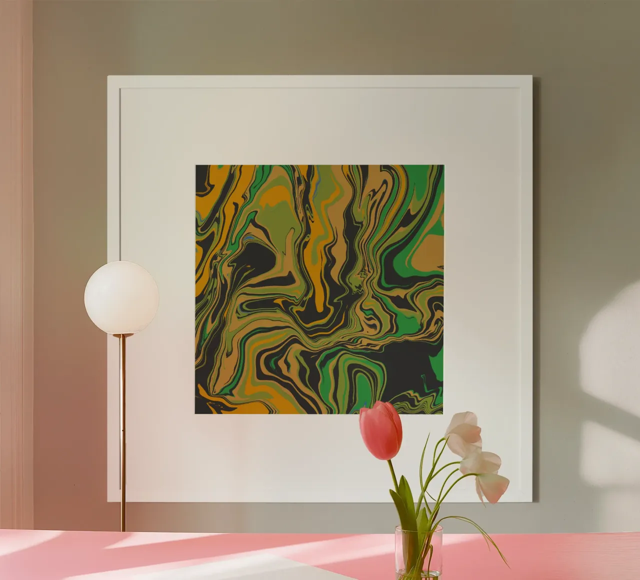 Marmorfluss 07 Poster von Little Dean