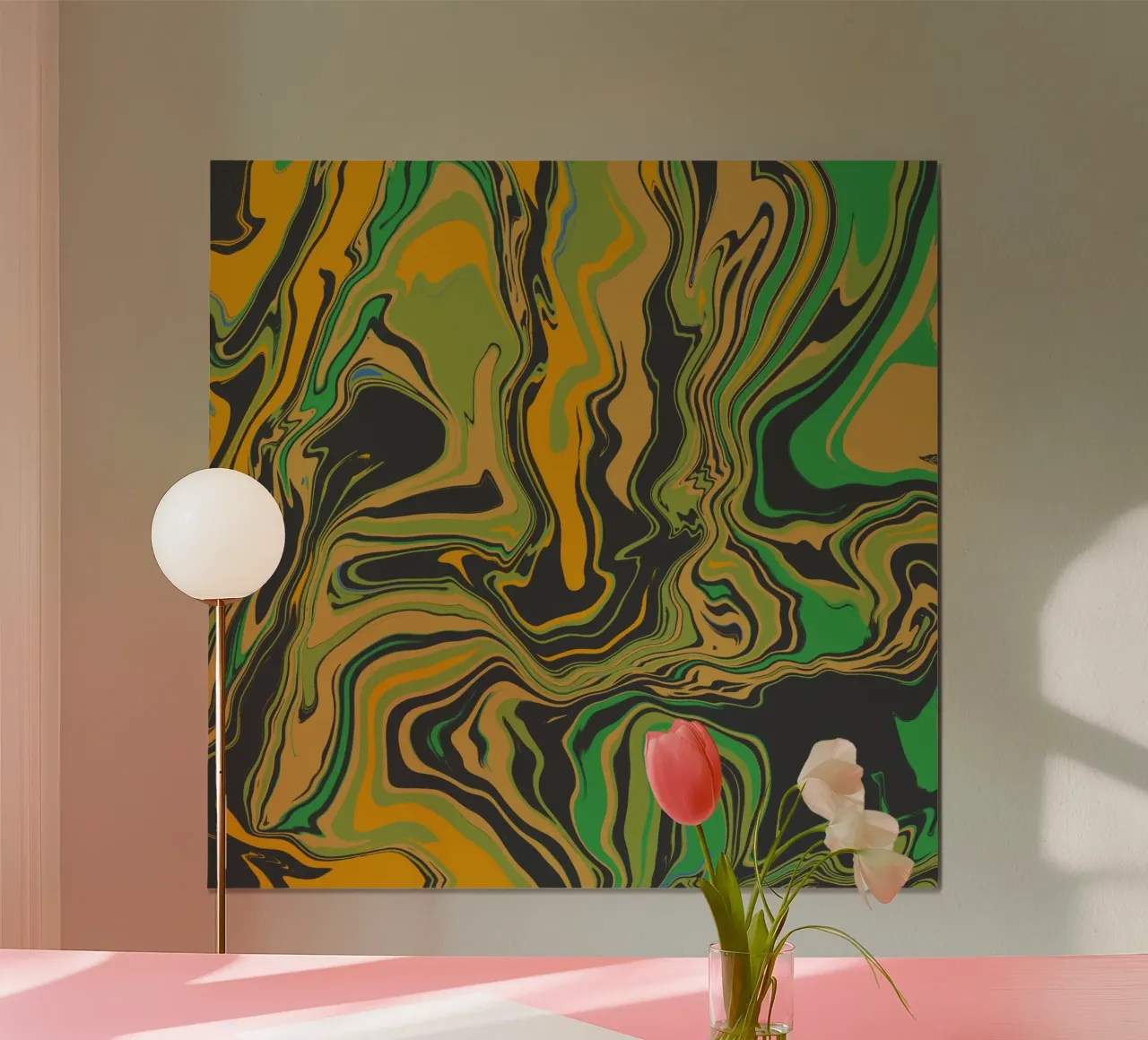 Marmorfluss 07 Poster von Little Dean