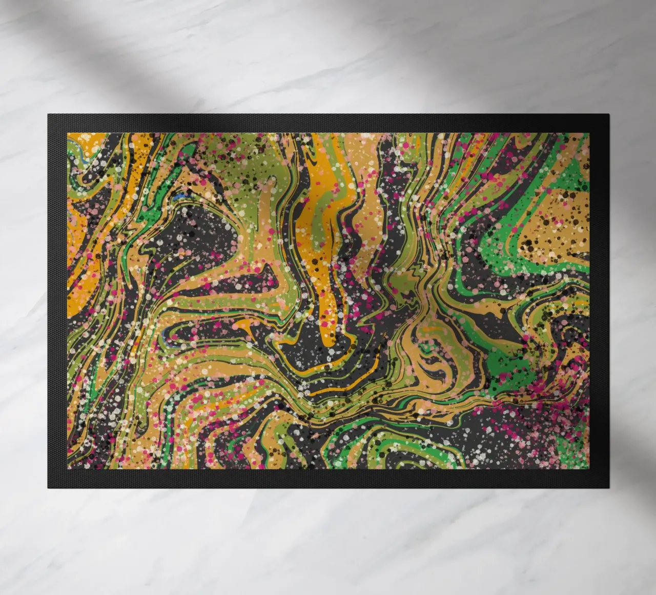 Marble flow 08 doormat by Little Dean