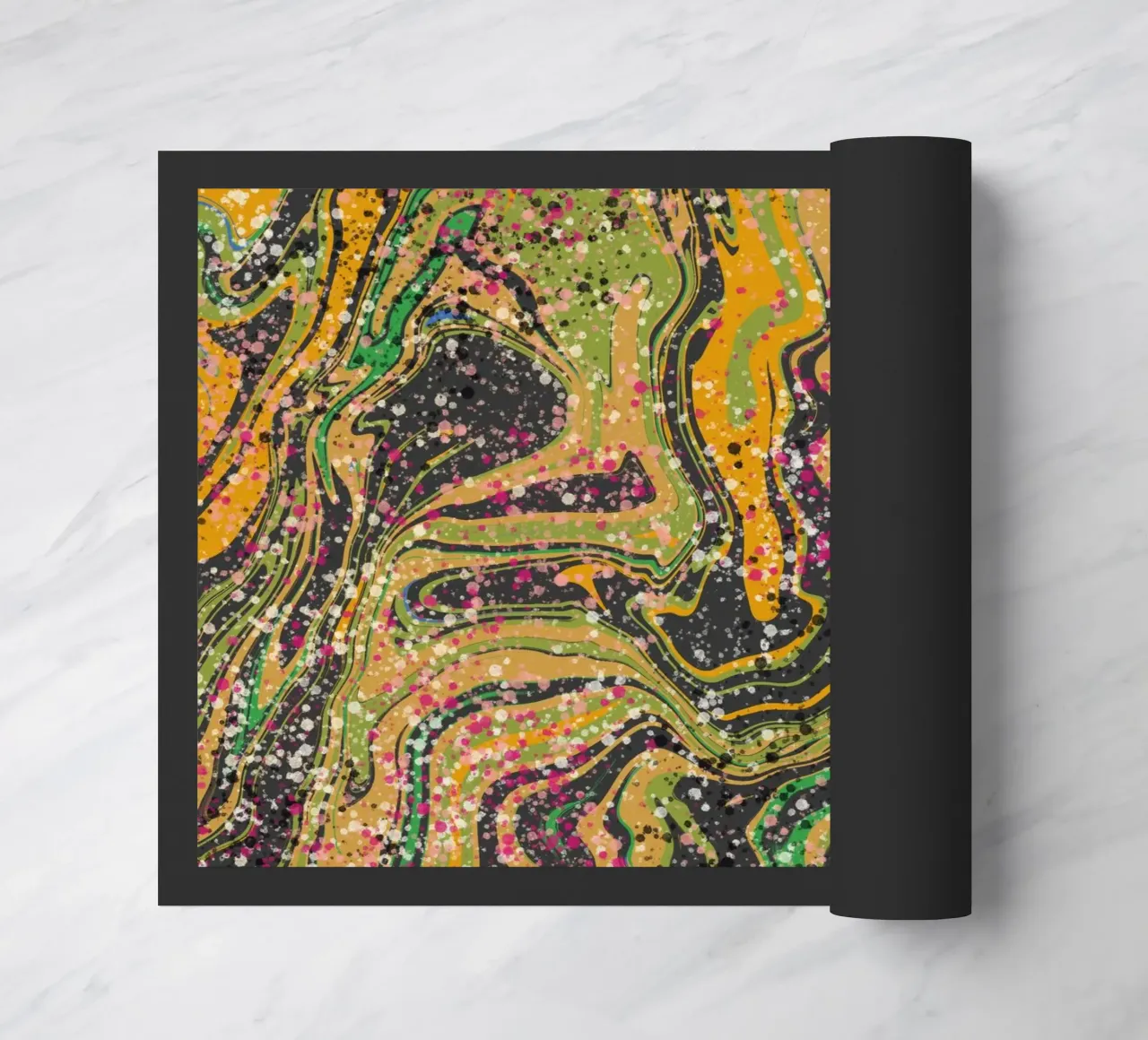 Marble flow 08 doormat by Little Dean