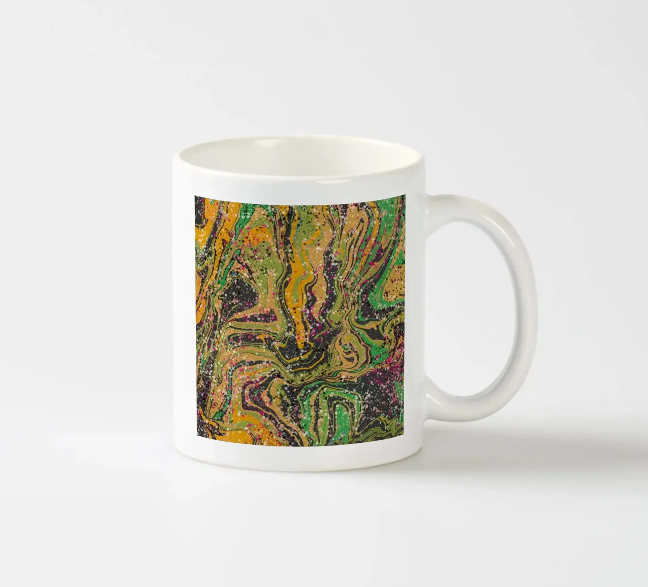 Flusso di marmo 08 tazza in ceramica da Little Dean
