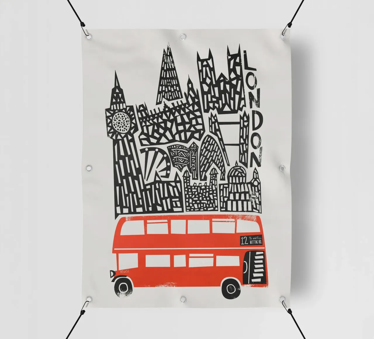 London telo in pvc da carolcrawofficialdesign