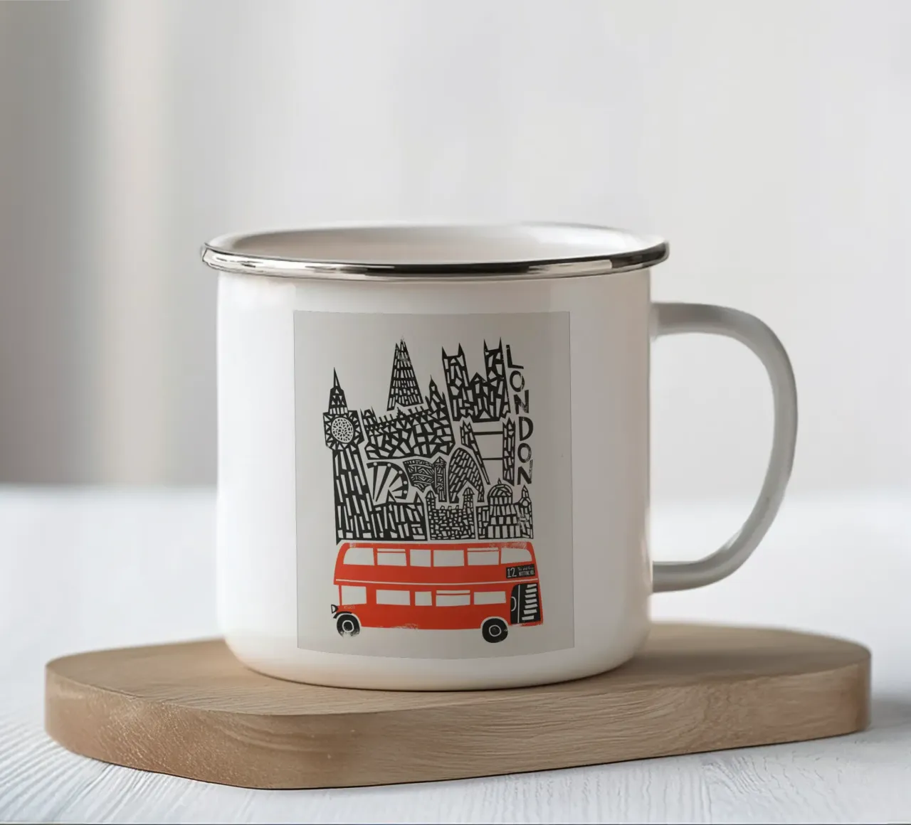 London tazza in smalto da carolcrawofficialdesign