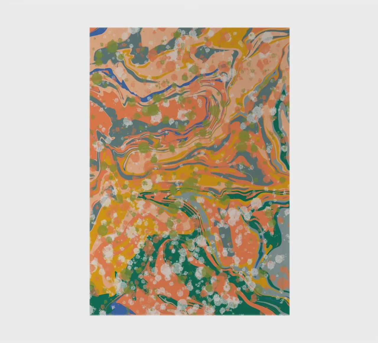 Marble flow 08 notebook by Little Dean