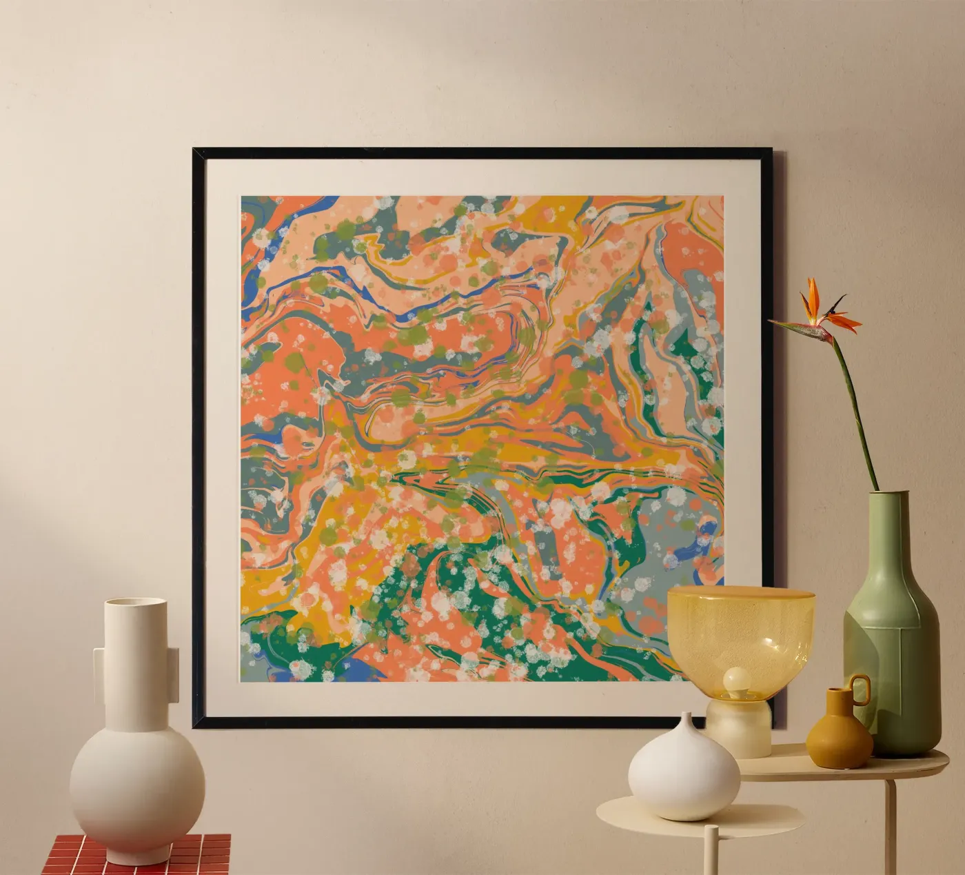 Marble flow 08 poster by Little Dean