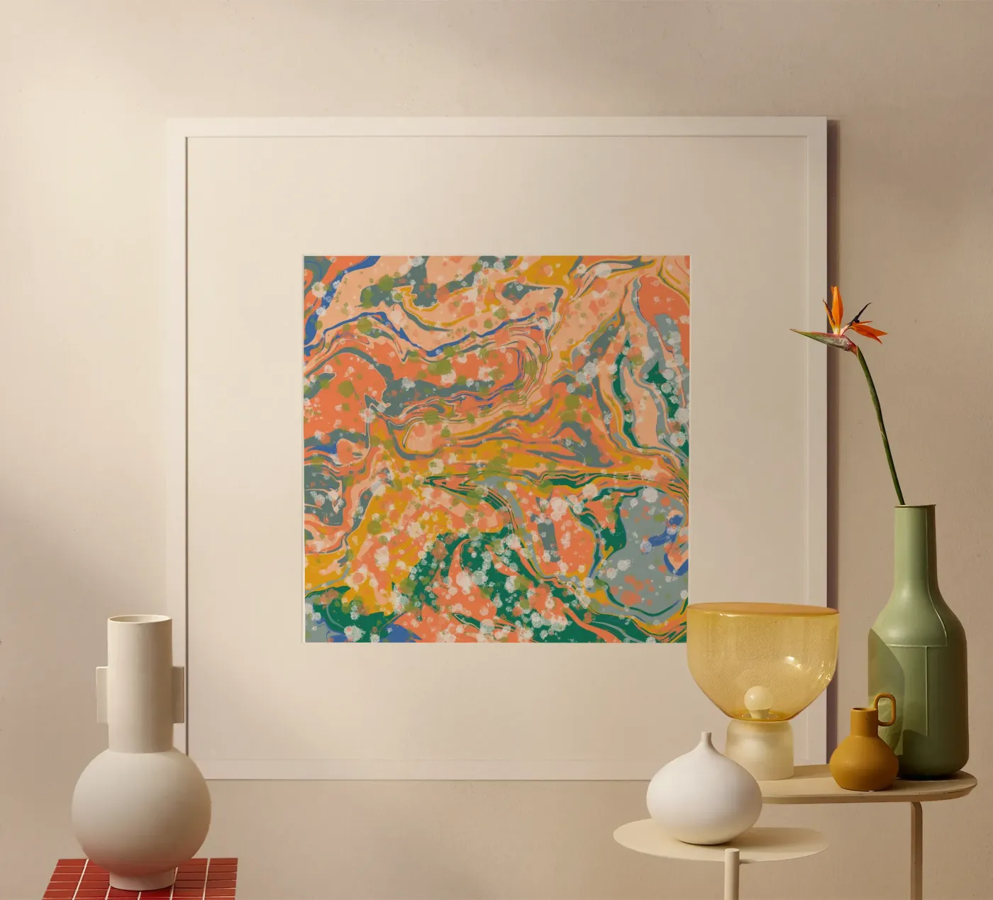 Marble flow 08 poster by Little Dean