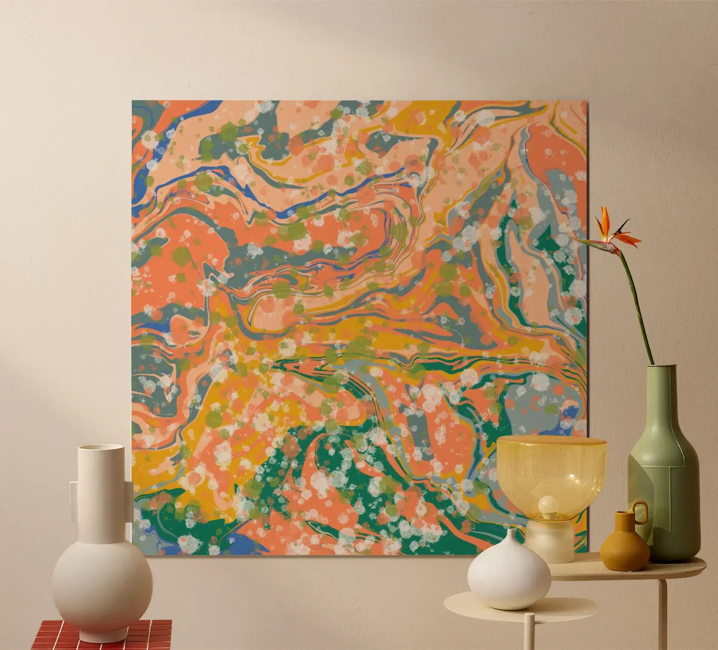 Marble flow 08 poster by Little Dean