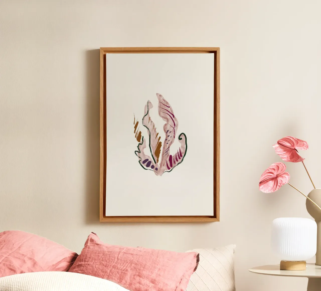 Sea Study No 27 tela con Cornice a cassetta da treechild