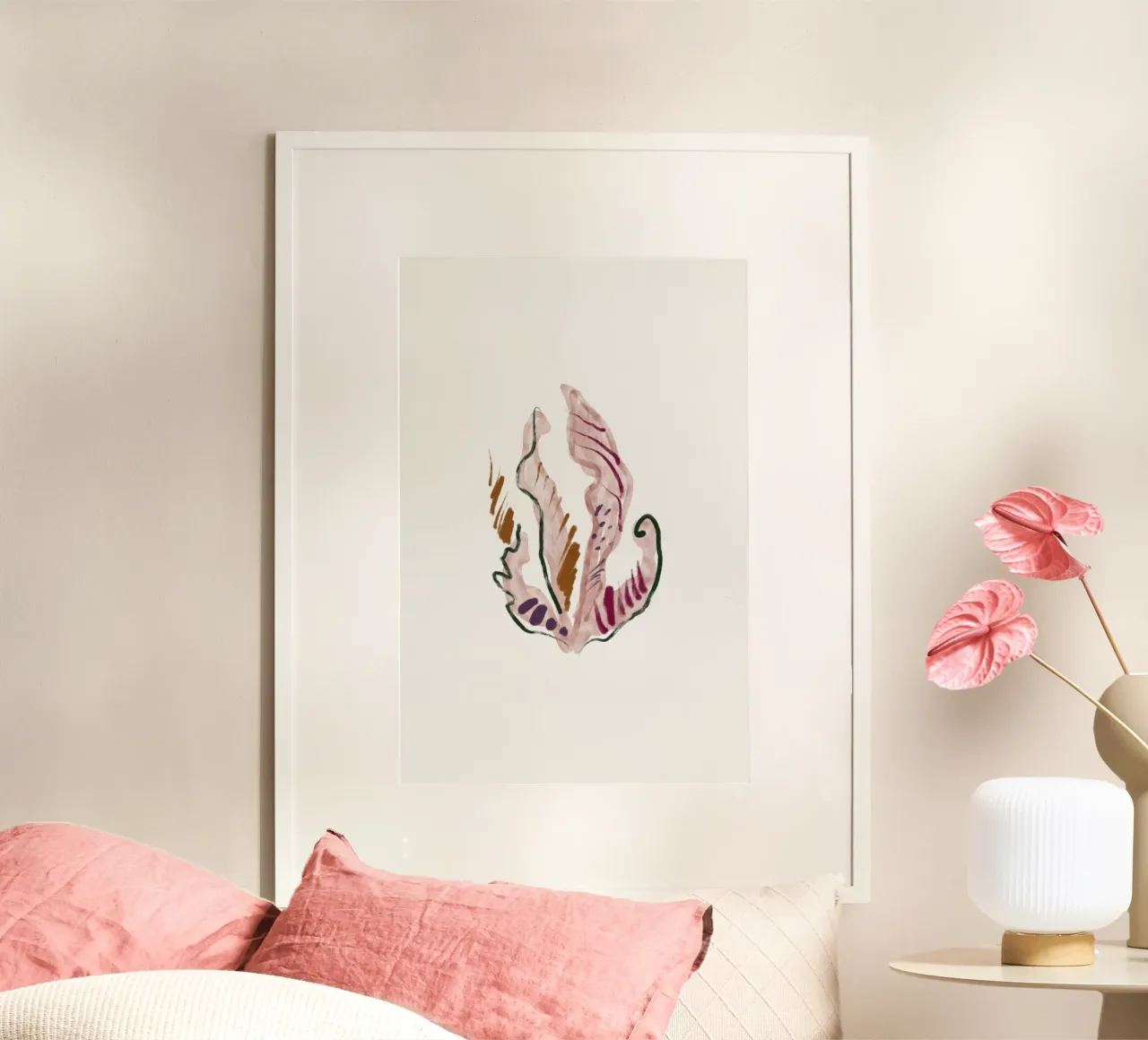 Sea Study No 27 poster con telaio in alluminio da treechild