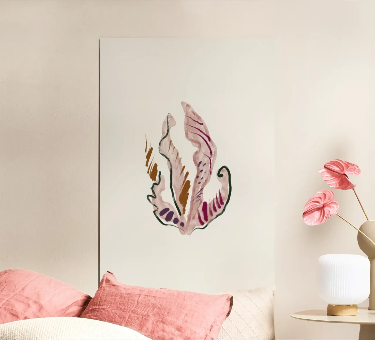 Sea Study No 27 poster con telaio in alluminio da treechild