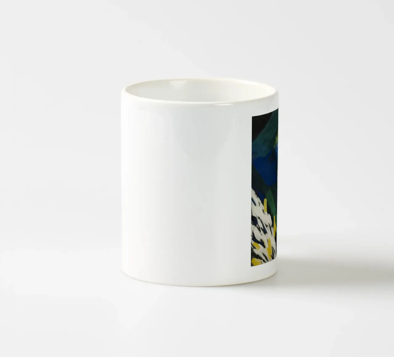 Il nastro blu, 1910 tazza in ceramica da martina