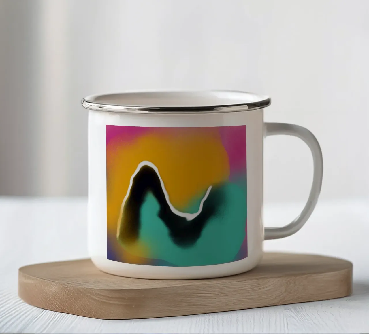 Fluidità 05 tazza in smalto da Little Dean