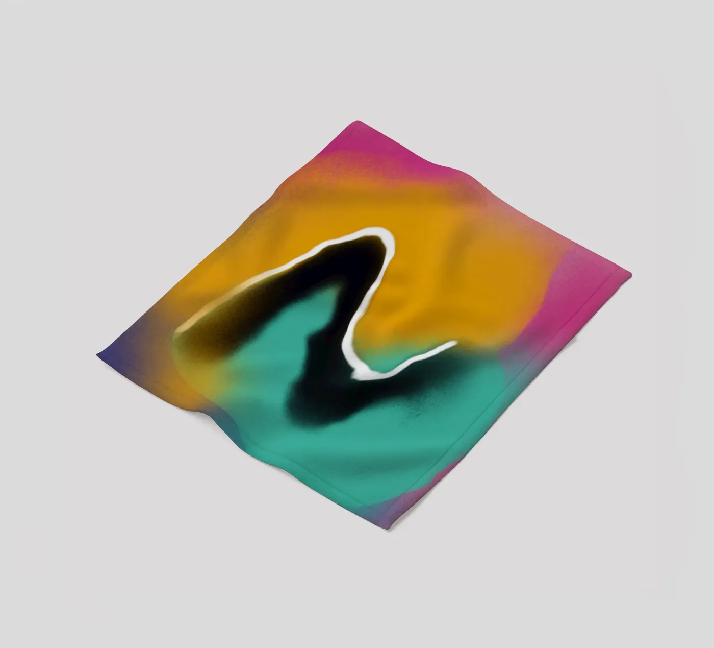 Fluidity 05 fleece blanket by Little Dean