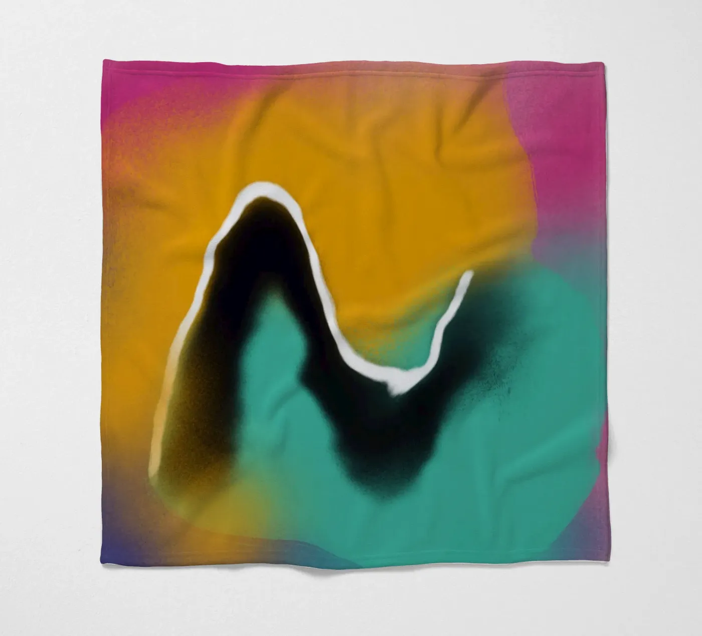 Fluidity 05 fleece blanket by Little Dean