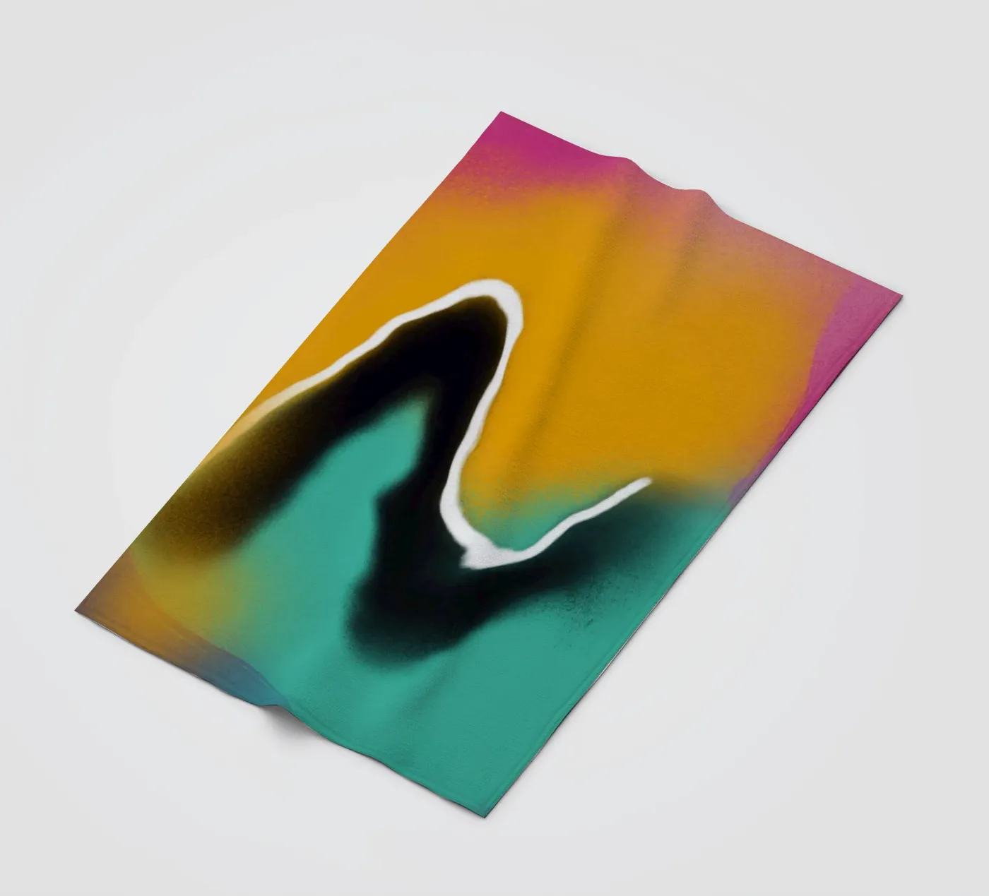 Fluidity 05 fleece blanket by Little Dean