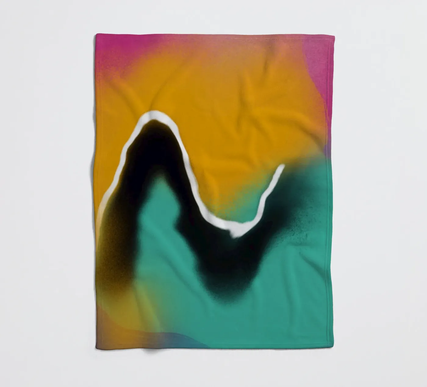 Fluidity 05 fleece blanket by Little Dean