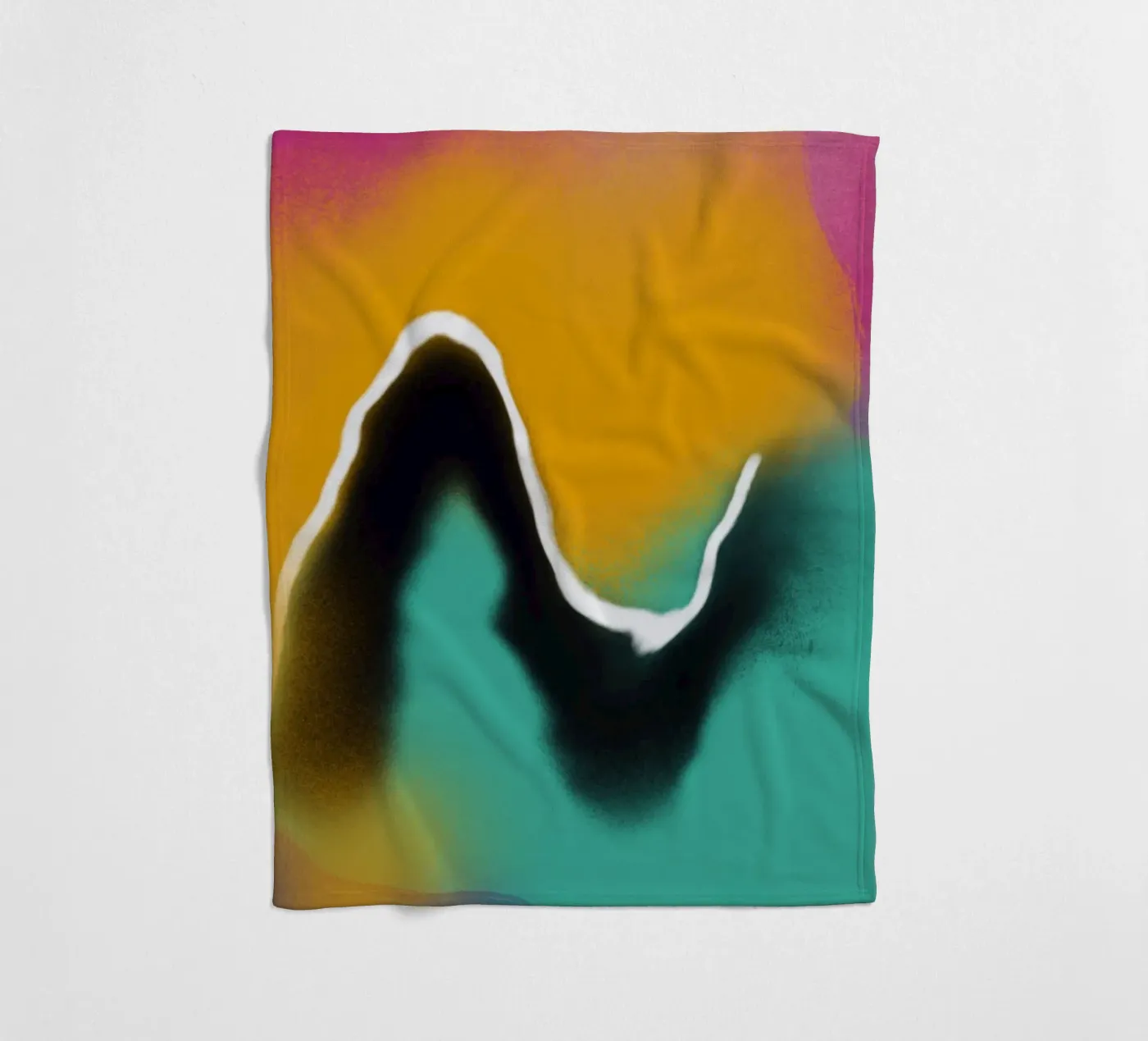Fluidity 05 fleece blanket by Little Dean