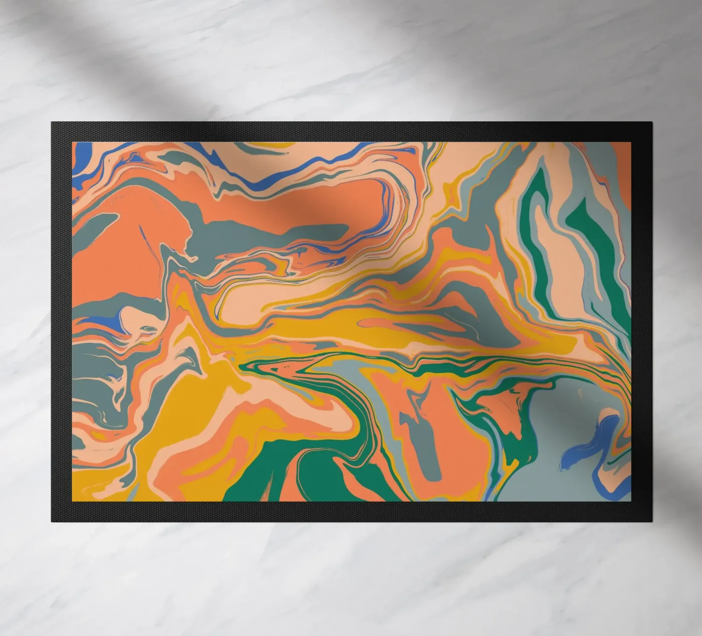 Marble flow 09 doormat by Little Dean