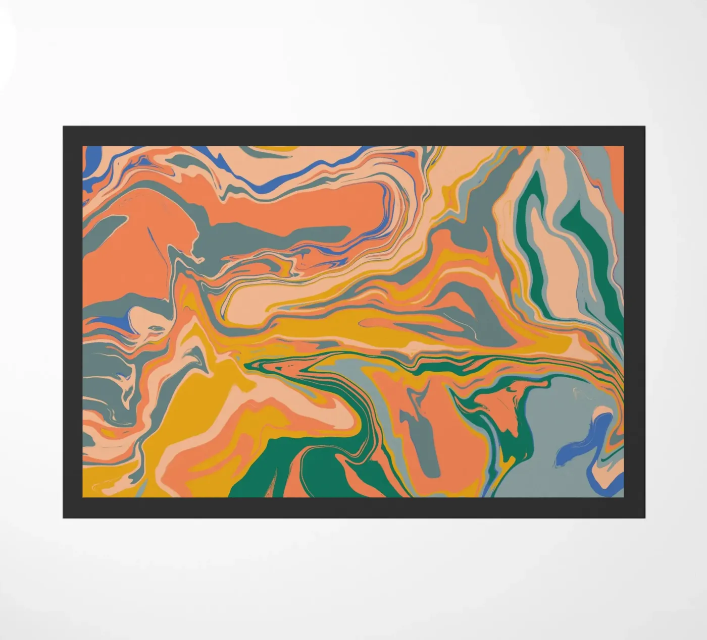 Marble flow 09 doormat by Little Dean