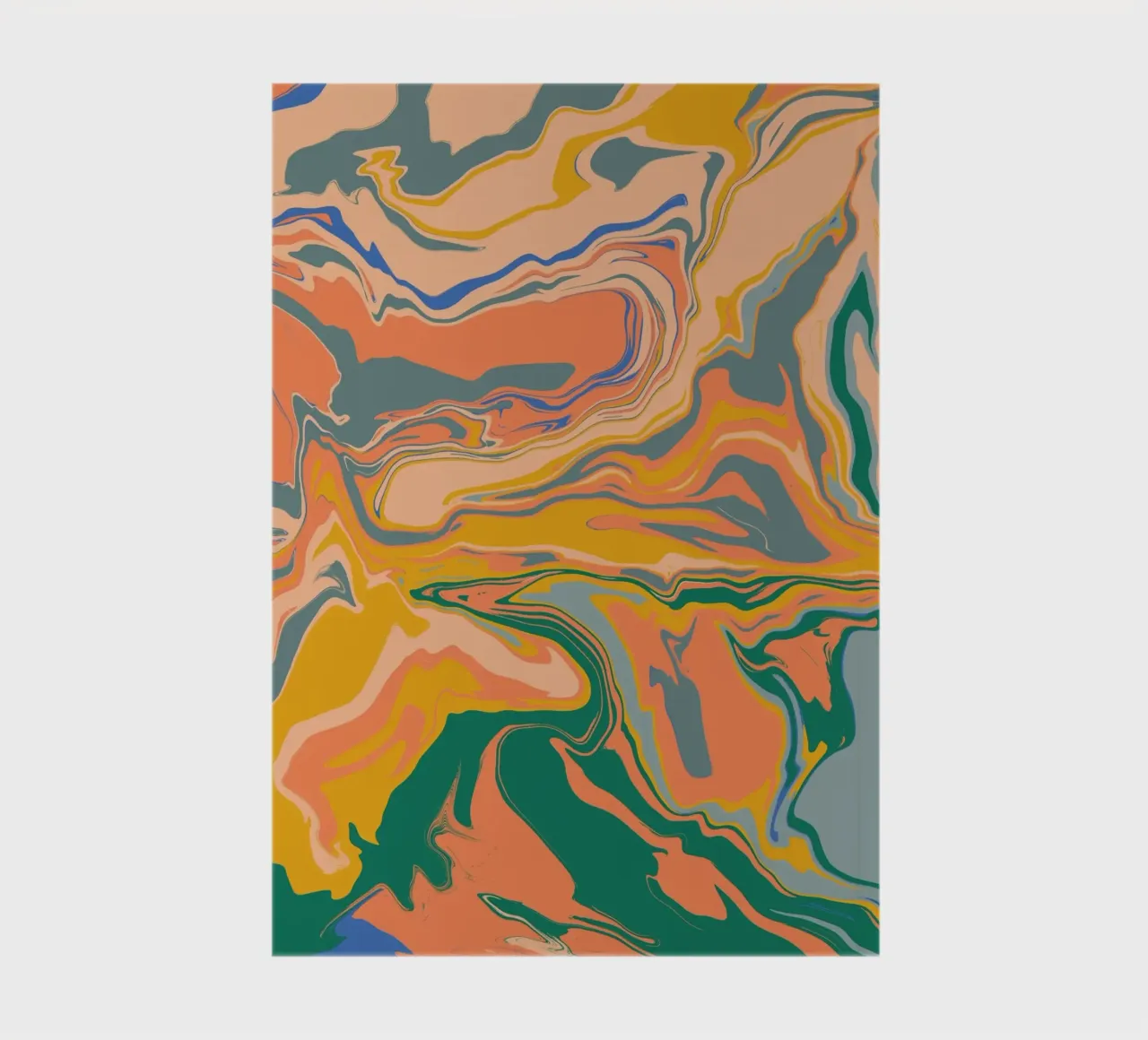 Marble flow 09 notebook by Little Dean
