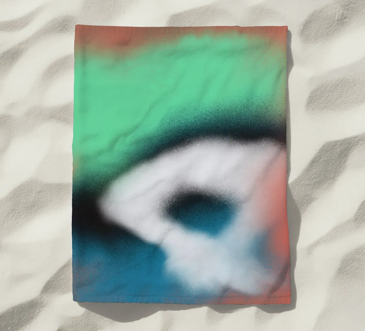 Vloeiendheid 06 strandhanddoek van Little Dean