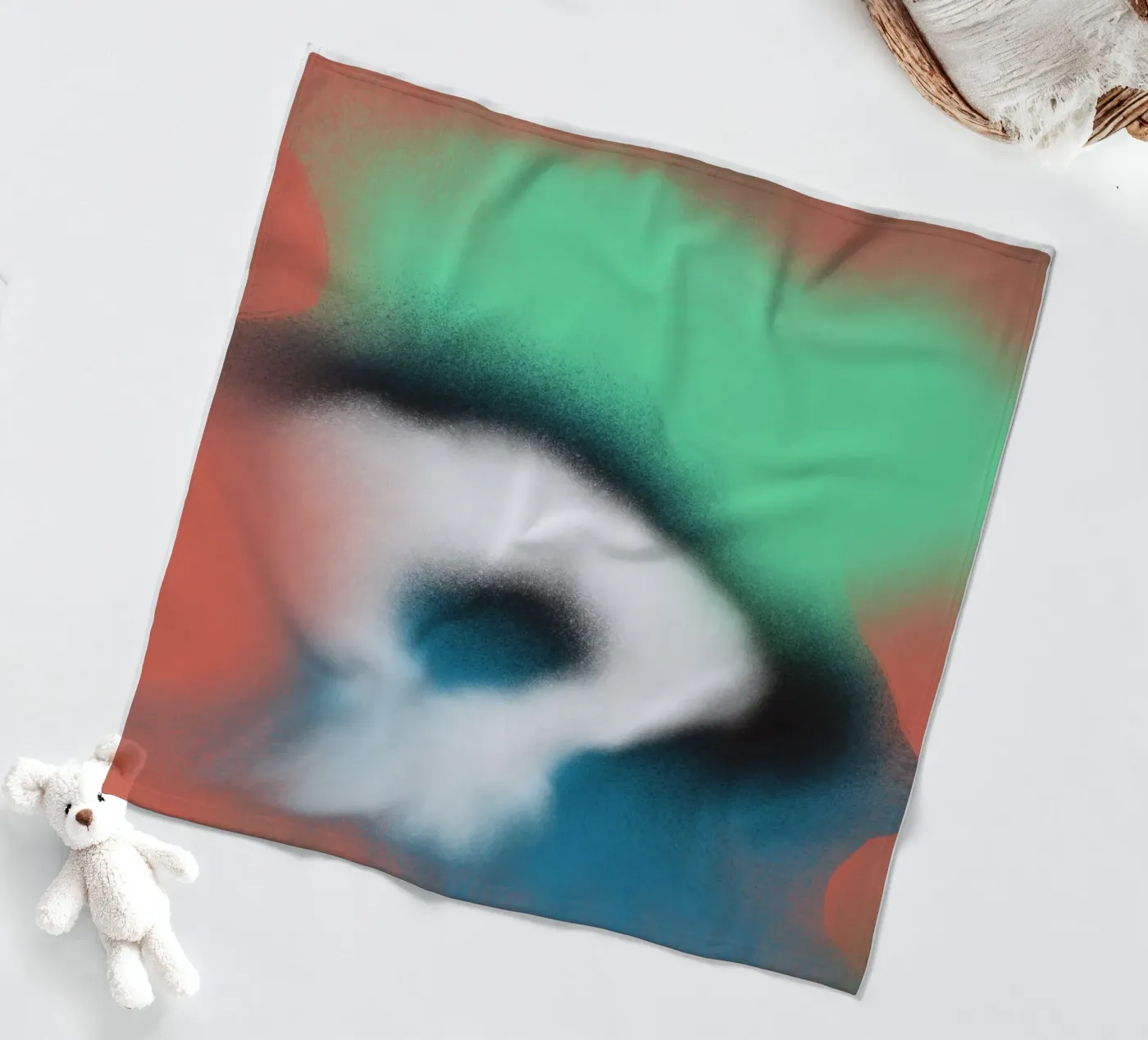 Fluidity 06 fleece blanket by Little Dean