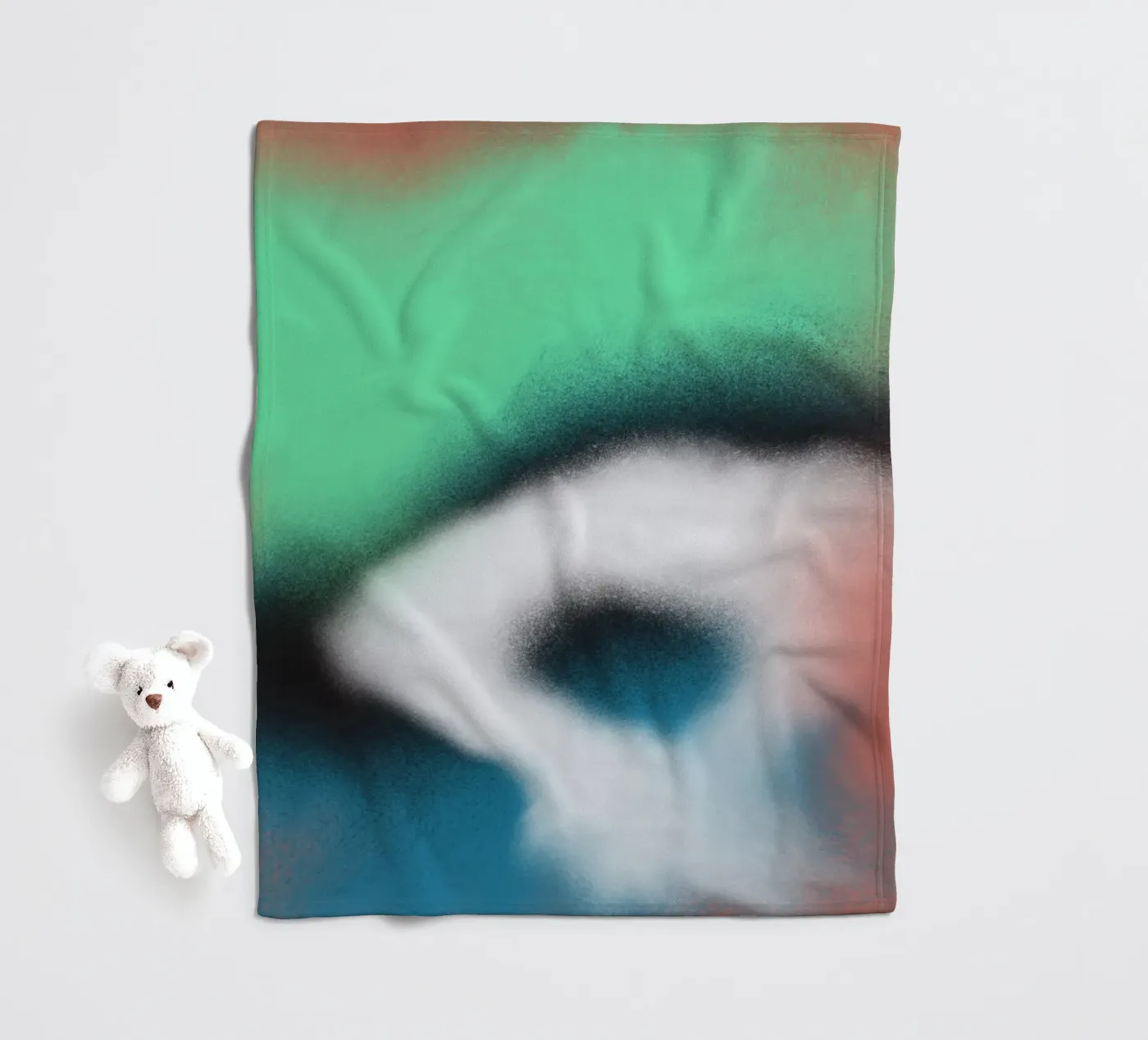 Fluidity 06 fleece blanket by Little Dean