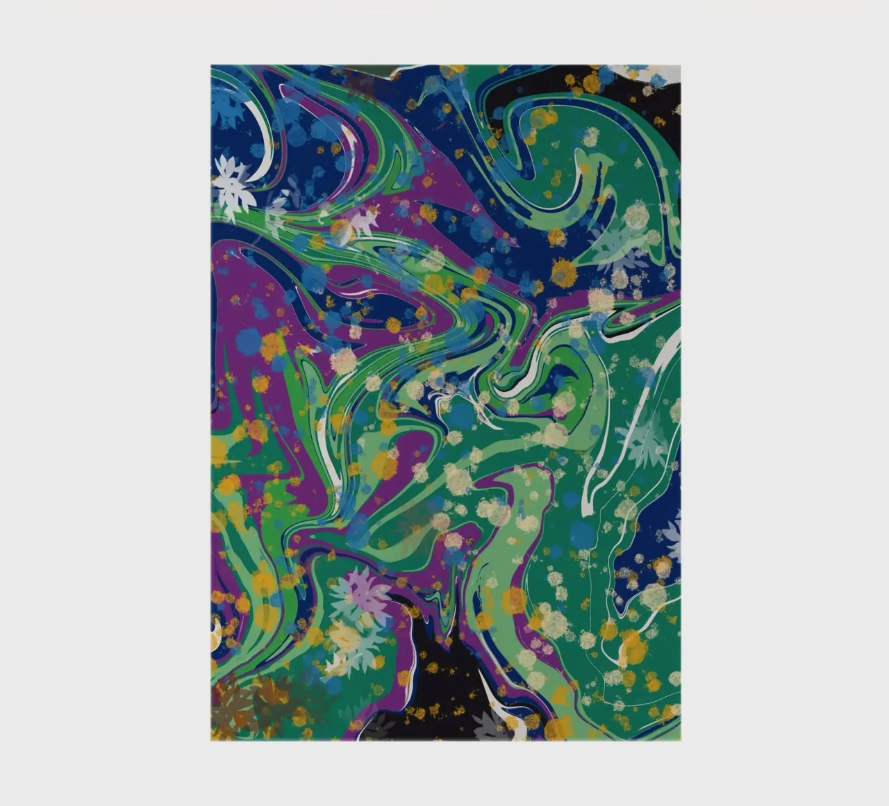 Marble flow 10 notebook by Little Dean