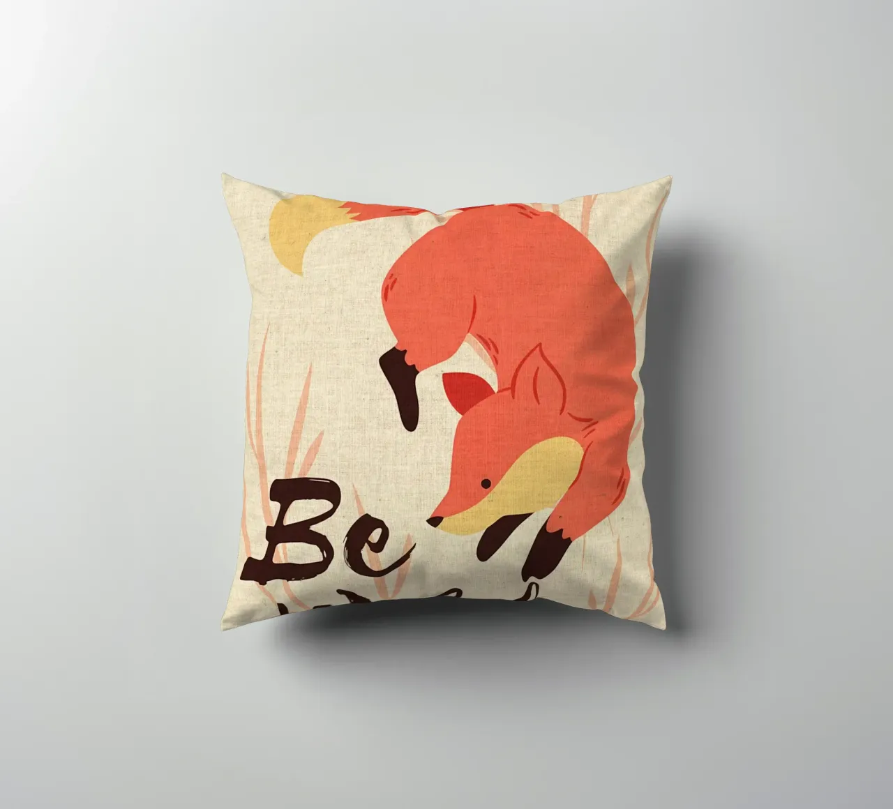 Animale Be Wild Funny Fox cuscino da DavisStudio