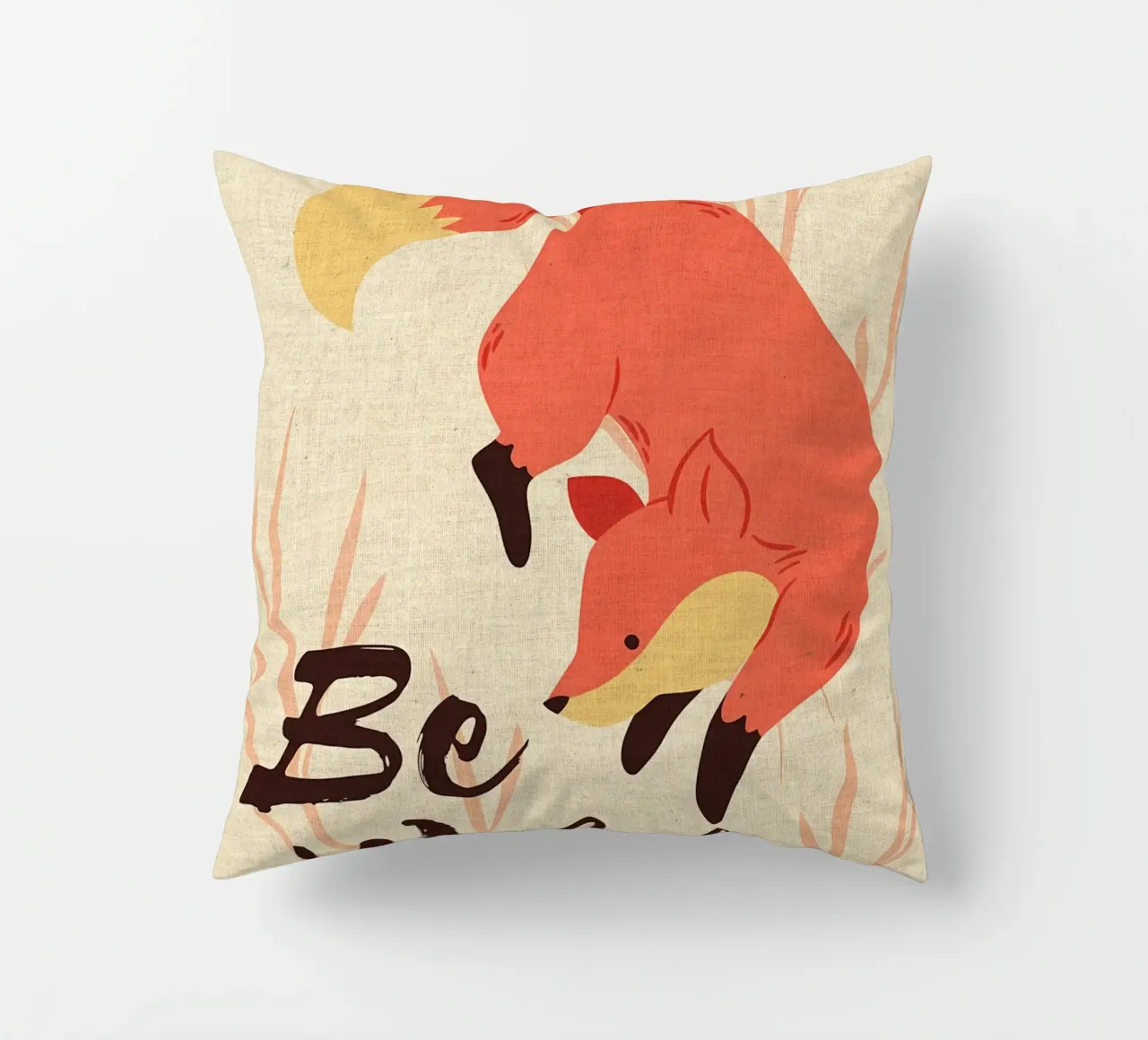 Animale Be Wild Funny Fox cuscino da DavisStudio
