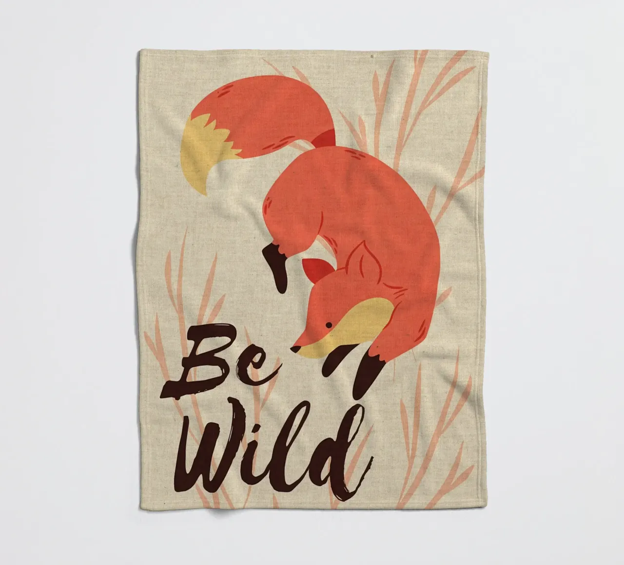 Animale Be Wild Funny Fox coperta in pile da DavisStudio