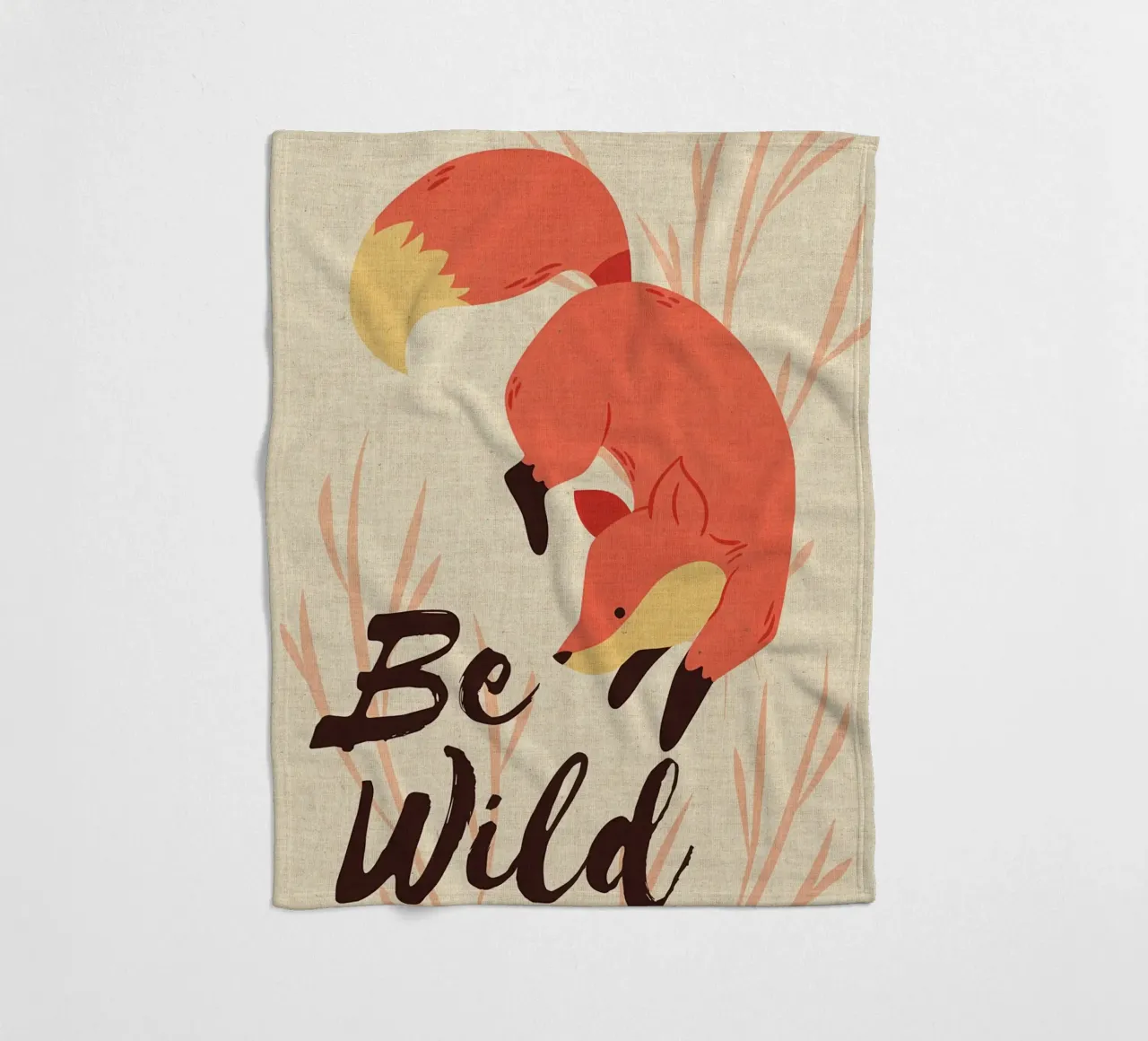 Animale Be Wild Funny Fox coperta in pile da DavisStudio