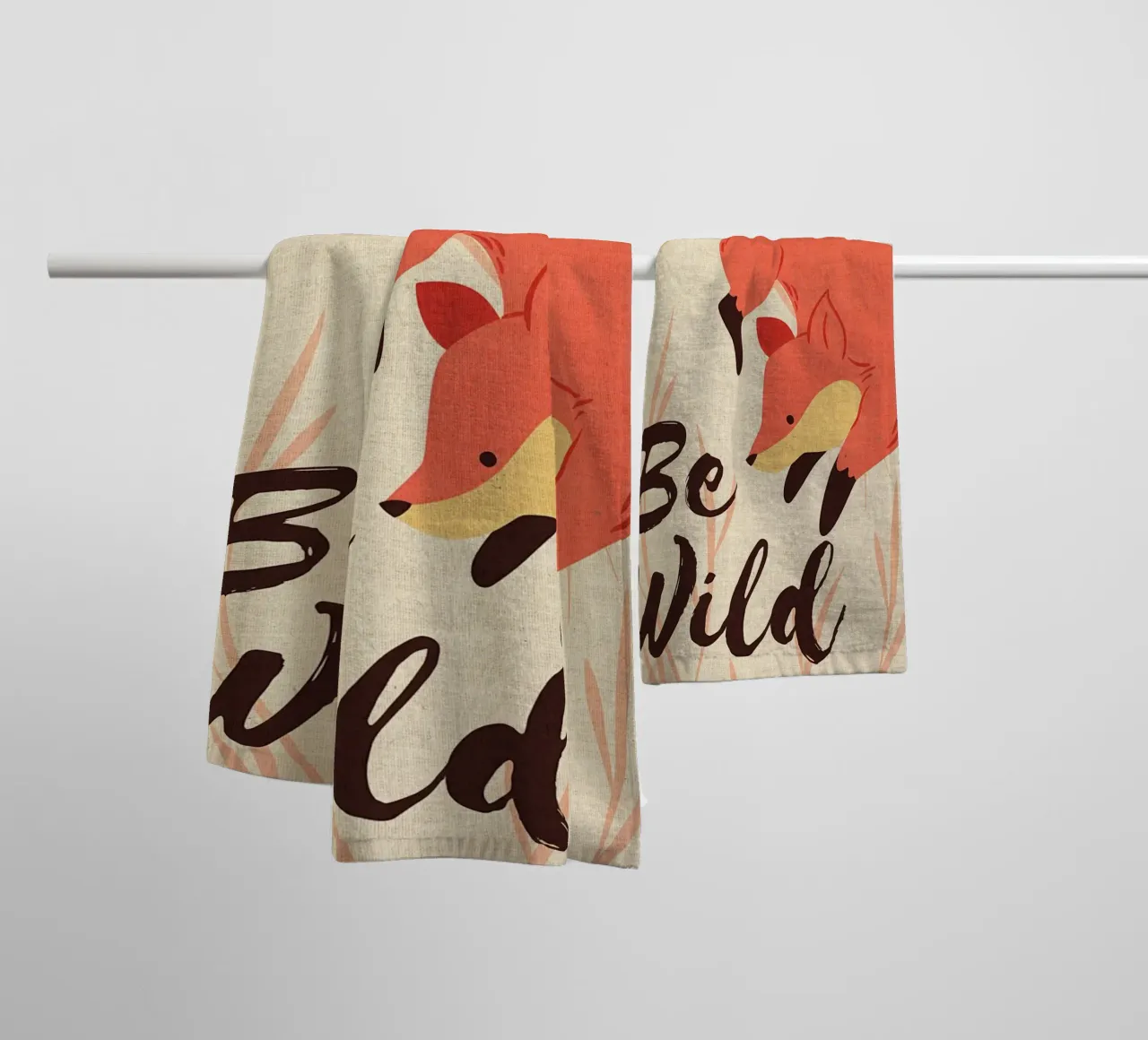 Animale Be Wild Funny Fox asciugamano da bagno da DavisStudio