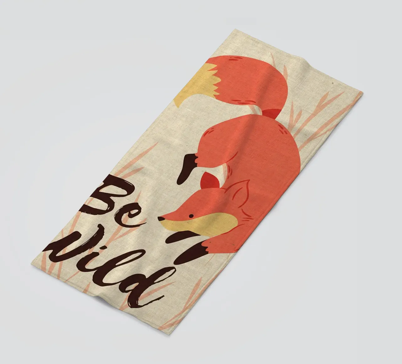 Animale Be Wild Funny Fox telo mare da DavisStudio